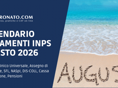 Calendario Pagamenti INPS Agosto 2026 Date e Giorni Accrediti