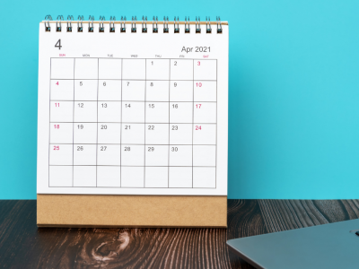 Calendario Aprile